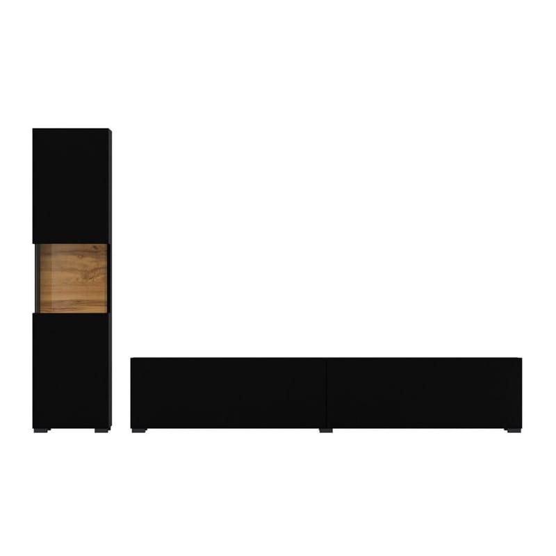 Väggenhet Ava 2 delar (05+40) - Svart onyx - Möbler - Vardagsrum - Möbelset för vardagsrum