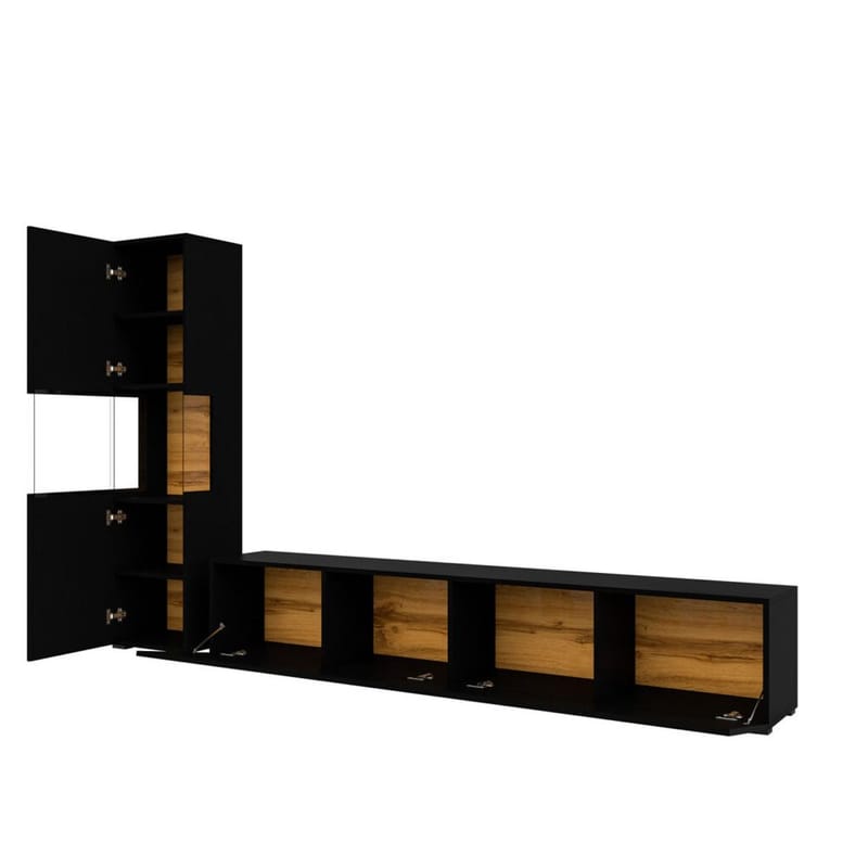 Väggenhet Ava 2 delar (05+40) - Svart onyx - Möbler - Vardagsrum - Möbelset för vardagsrum