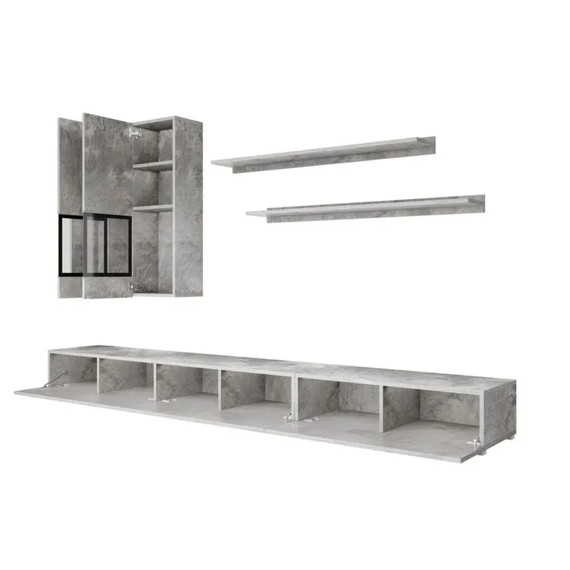 Väggenhet Baros - Betongljus - Möbler - Vardagsrum - Möbelset för vardagsrum