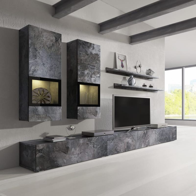 Väggenhet Baros - Skiffer - Möbler - Vardagsrum - Möbelset för vardagsrum