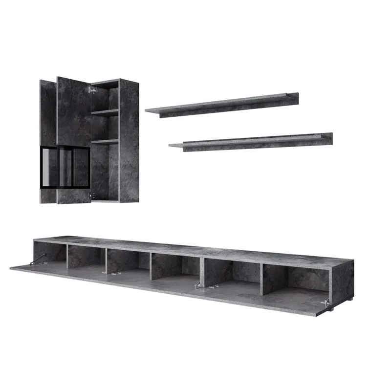 Väggenhet Baros - Skiffer - Möbler - Vardagsrum - Möbelset för vardagsrum