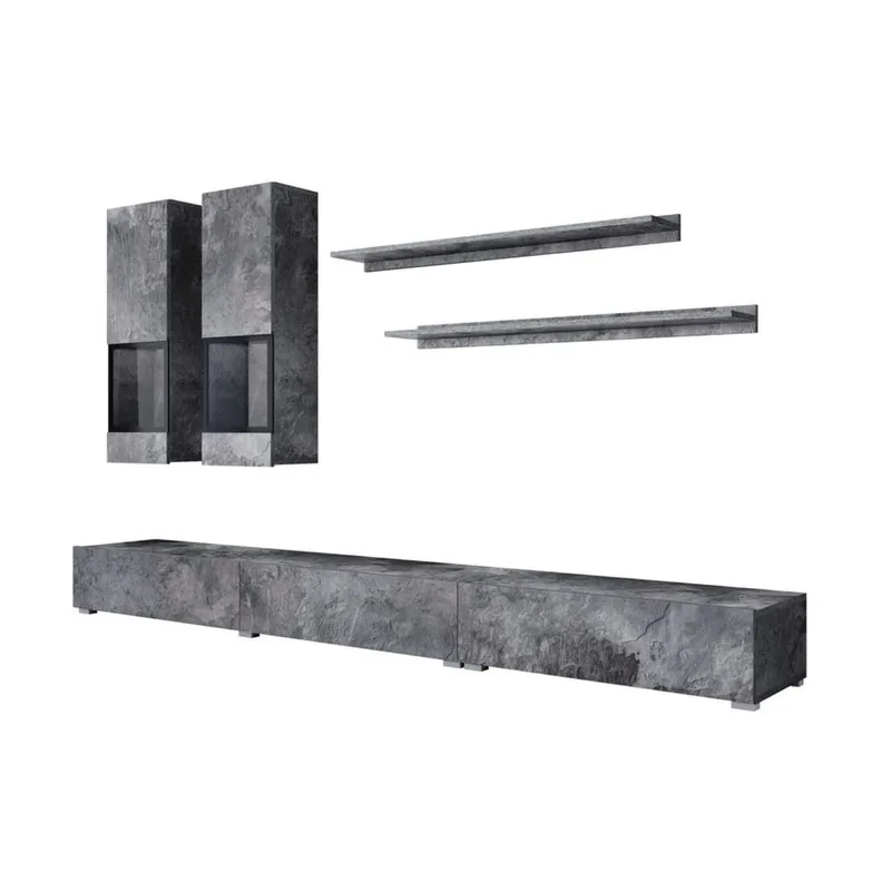 Väggenhet Baros - Skiffer - Möbler - Vardagsrum - Möbelset för vardagsrum