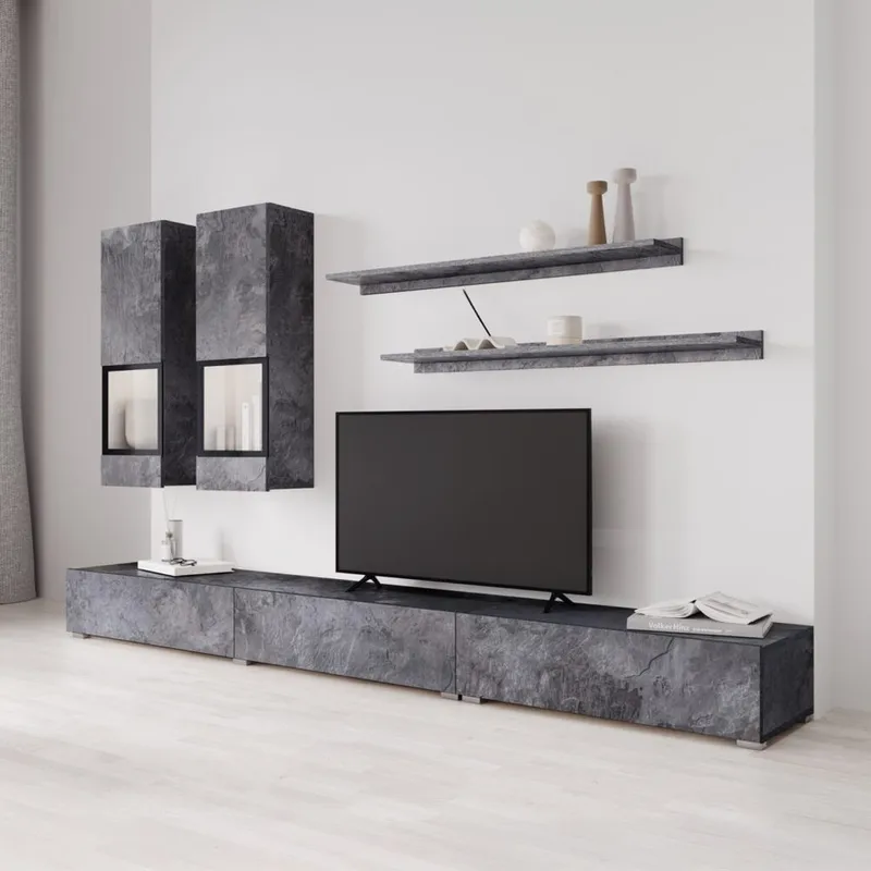 Väggenhet Baros - Skiffer - Möbler - Vardagsrum - Möbelset för vardagsrum