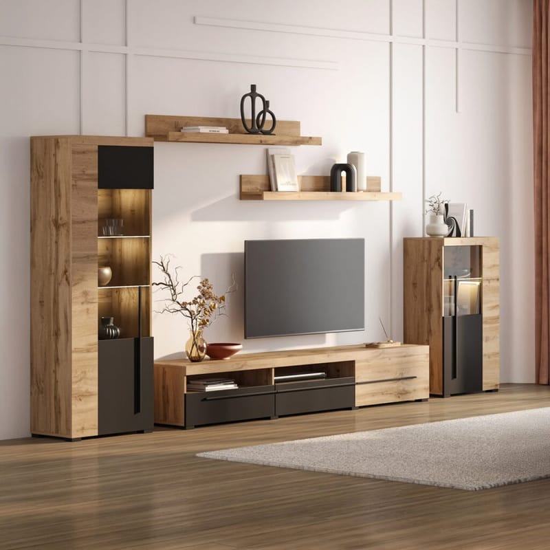 Väggenhet Roger 5 delar - Wotan Ek - Möbler - Vardagsrum - Möbelset för vardagsrum