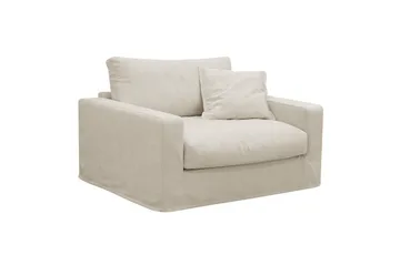 Valencia Extra Djup 3-sits soffa + fåtölj med avtagbar och tvättbar klädsel - Beige - Möbler - Vardagsrum - Soffgrupper
