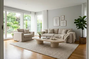 Valencia Extra Djup 3-sits soffa + fåtölj med avtagbar och tvättbar klädsel - Beige - Möbler - Vardagsrum - Soffgrupper
