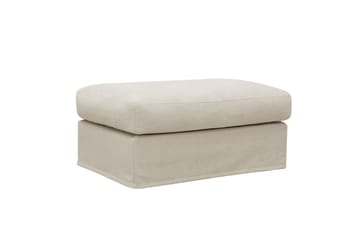 Valencia Extra Djup 3-sits soffa + fotpall med avtagbar och tvättbar klädsel - Beige - Möbler - Vardagsrum - Soffor