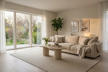 Valencia Extra Djup 5-sits Soffa i Chenille - Beige - Möbler - Vardagsrum - Soffor