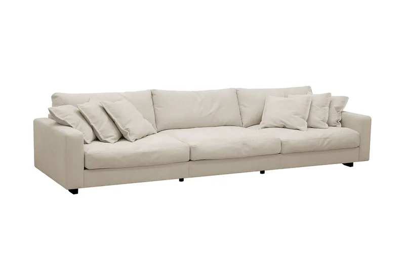Valencia Extra Djup 5-sits Soffa i Chenille - Beige - Möbler - Vardagsrum - Soffor