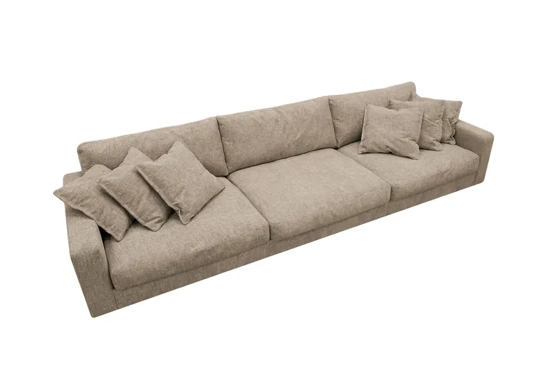 Valencia Extra Djup 5-sits Soffa i Chenille - Brun - Möbler - Vardagsrum - Soffor