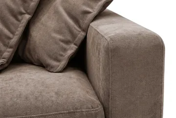 Valencia Extra Djup 5-sits Soffa i Chenille - Mörkbrun - Möbler - Vardagsrum - Soffor