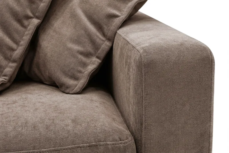 Valencia Extra Djup 5-sits Soffa i Chenille - Mörkbrun - Möbler - Vardagsrum - Soffor