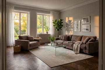 Valencia Extra Djup 5-sits Soffa i Chenille - Mörkbrun - Möbler - Vardagsrum - Soffor