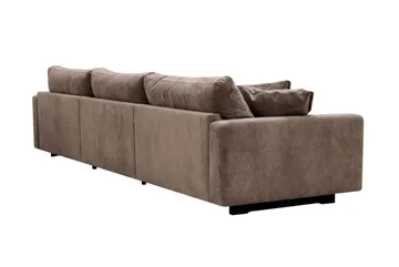 Valencia Extra Djup 5-sits Soffa i Chenille - Mörkbrun - Möbler - Vardagsrum - Soffor