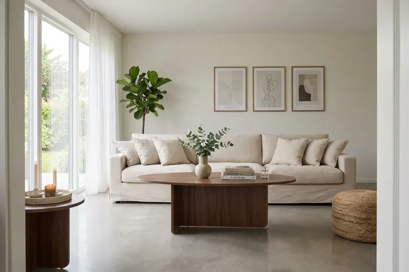 Valencia Extra Djup 5-sits Soffa med avtagbar och tvättbar klädsel - Beige - Möbler - Vardagsrum - Soffor