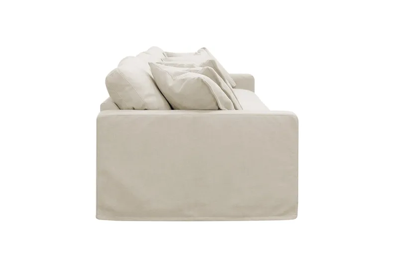 Valencia Extra Djup 5-sits Soffa med avtagbar och tvättbar klädsel - Beige - Möbler - Vardagsrum - Soffor