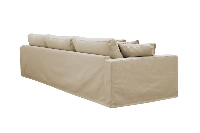 Valencia Extra Djup 5-sits Soffa med avtagbar och tvättbar klädsel - Beige - Möbler - Vardagsrum - Soffor