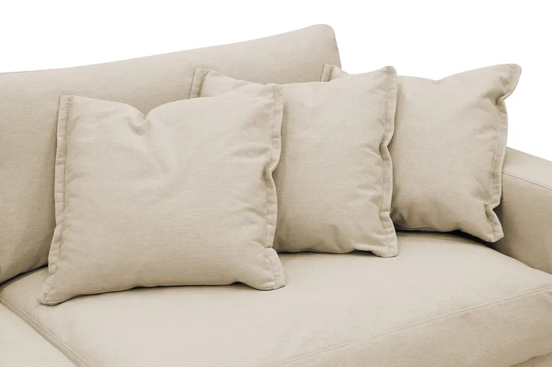 Valencia Extra Djup 5-sits Soffa med avtagbar och tvättbar klädsel - Beige - Möbler - Vardagsrum - Soffor