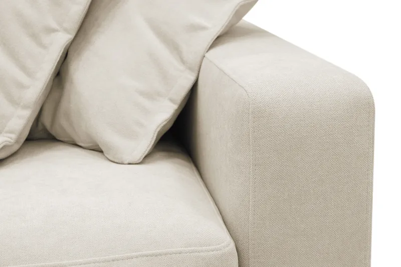 Valencia Extra Djup 5-sits Soffa med avtagbar och tvättbar klädsel - Beige - Möbler - Vardagsrum - Soffor