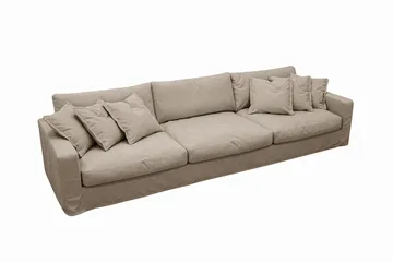 Valencia Extra Djup 5-sits Soffa med avtagbar och tvättbar klädsel - Brun - Möbler - Vardagsrum - Soffor