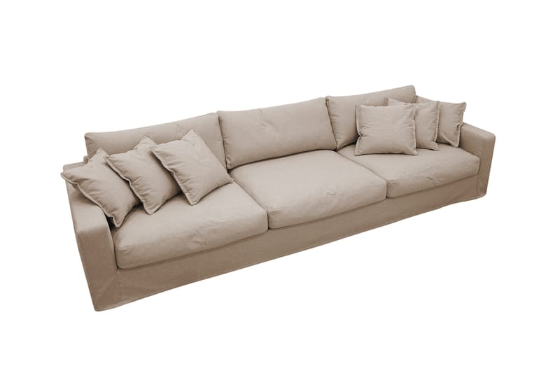 Valencia Extra Djup 5-sits Soffa med avtagbar och tvättbar klädsel - Ljusbrun - Möbler - Vardagsrum - Soffor