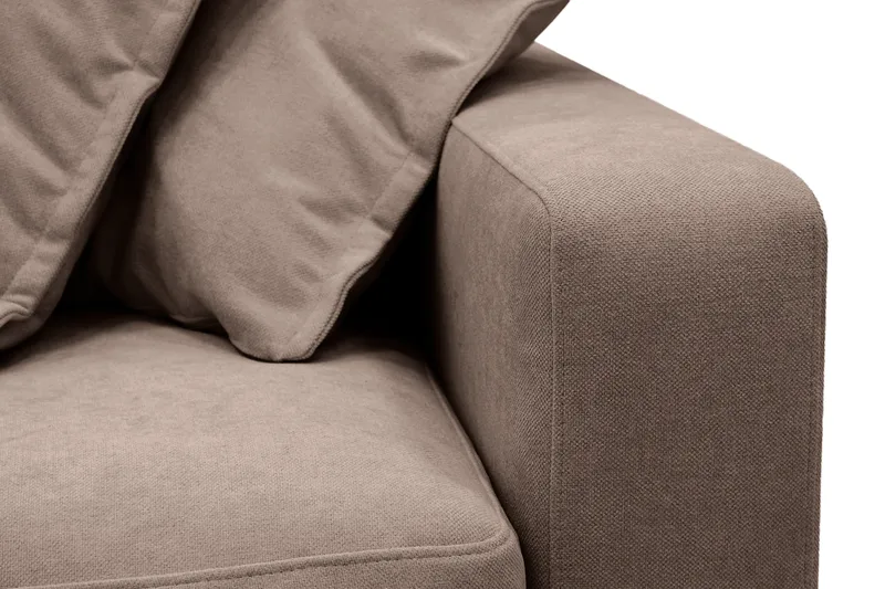 Valencia Extra Djup 5-sits Soffa med avtagbar och tvättbar klädsel - Mörkbrun - Möbler - Vardagsrum - Soffor