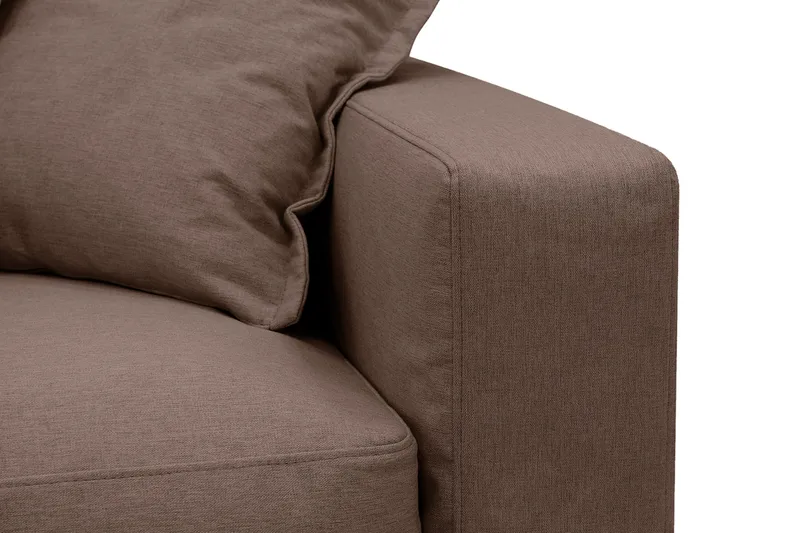 Valencia Extra Djup 5-sits Soffa med avtagbar och tvättbar klädsel - Mörkbrun - Möbler - Vardagsrum - Soffor