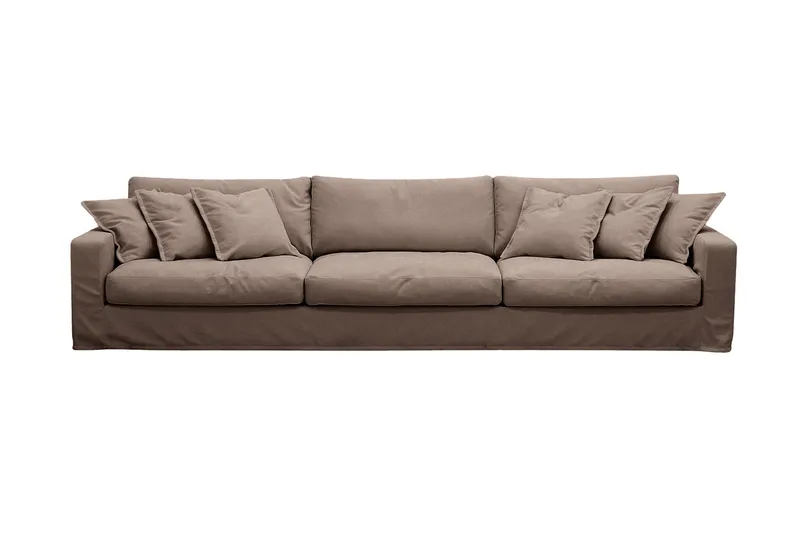 Valencia Extra Djup 5-sits Soffa med avtagbar och tvättbar klädsel - Mörkbrun - Möbler - Vardagsrum - Soffor