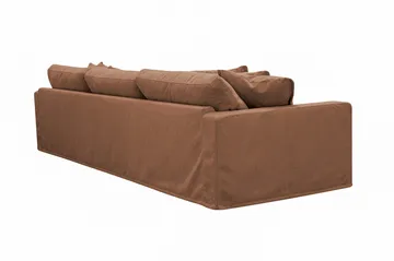 Valencia Extra Djup 5-sits Soffa med avtagbar och tvättbar klädsel - Rostbrun - Möbler - Vardagsrum - Soffor