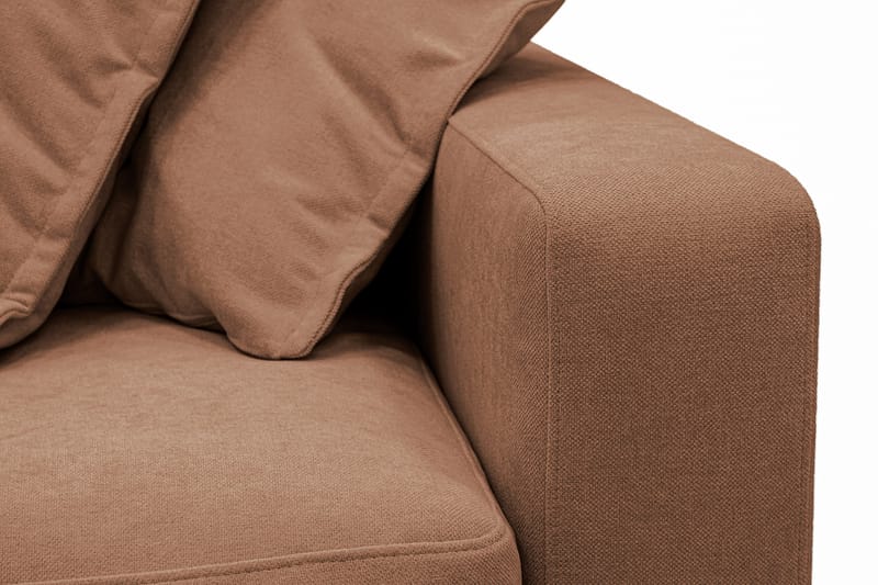 Valencia Extra Djup 5-sits Soffa med avtagbar och tvättbar klädsel - Rostbrun - Möbler - Vardagsrum - Soffor