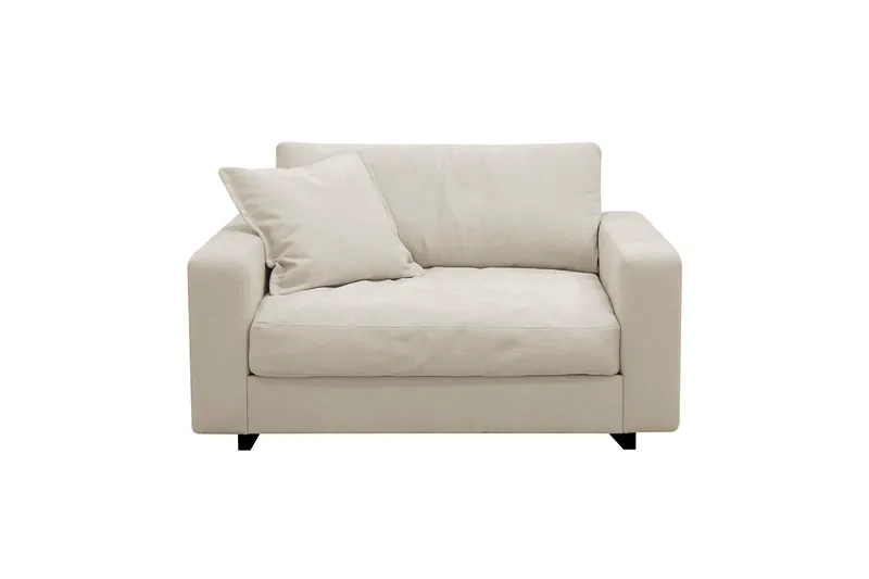 Valencia Extra Djup Fåtölj i Chenille - Beige - Möbler - Vardagsrum - Fåtöljer