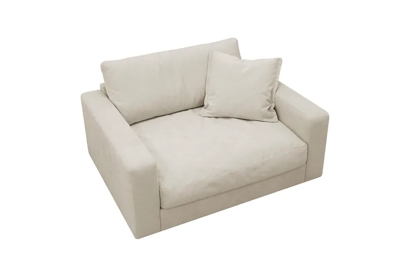 Valencia Extra Djup Fåtölj i Chenille - Beige - Möbler - Vardagsrum - Fåtöljer