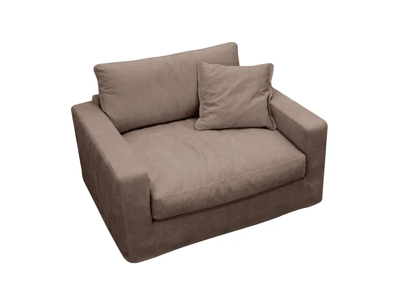 Valencia Extra Djup Fåtölj med avtagbar och tvättbar klädsel - Mörkbrun - Möbler - Vardagsrum - Fåtöljer