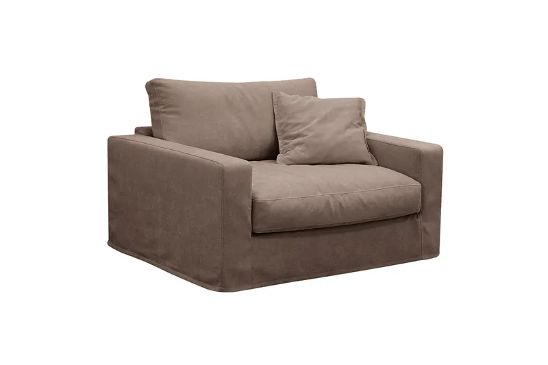 Valencia Extra Djup Fåtölj med avtagbar och tvättbar klädsel - Mörkbrun - Möbler - Vardagsrum - Fåtöljer