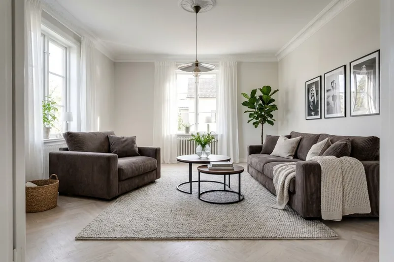 Valencia Soffgrupp Extra Djup 3-sits Soffa + Fåtölj - Brun - Möbler - Vardagsrum - Soffgrupper