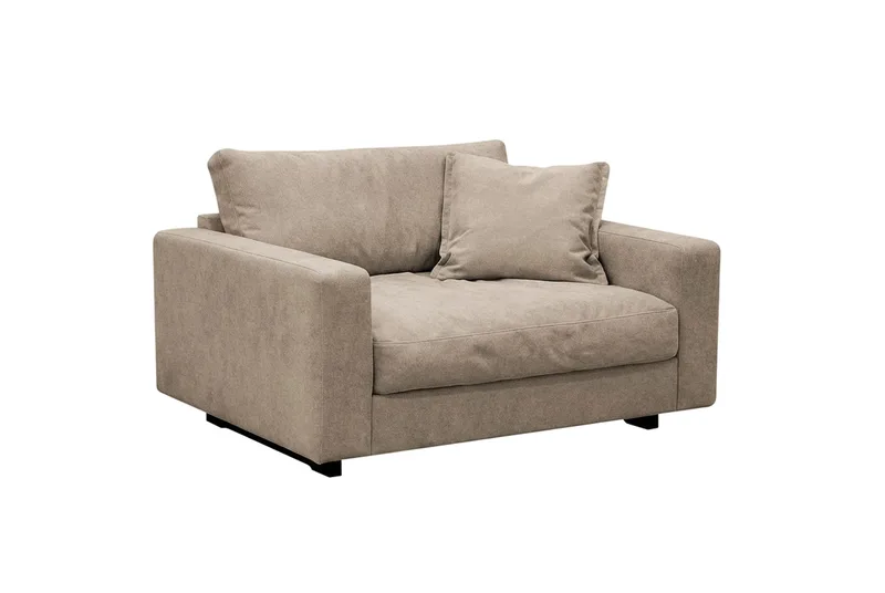 Valencia Soffgrupp Extra Djup 3-sits Soffa + Fåtölj i Chenille - Brun - Möbler - Vardagsrum - Soffgrupper