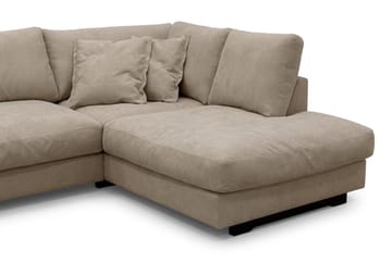 Valencia Soffgrupp Extra Djup 4-sits Schäslong Höger + Fotpall - Brun - Möbler - Vardagsrum - Soffgrupper
