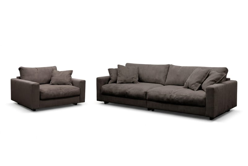 Valencia Soffgrupp Extra Djup 4-sits Soffa + Fåtölj - Taupe - Möbler - Vardagsrum - Soffgrupper