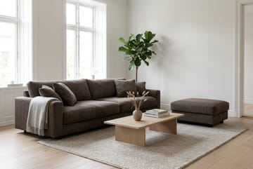 Valencia Soffgrupp Extra Djup 4-sits Soffa + Fotpall - Taupe - Möbler - Vardagsrum - Soffgrupper