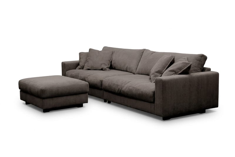 Valencia Soffgrupp Extra Djup 4-sits Soffa + Fotpall - Taupe - Möbler - Vardagsrum - Soffgrupper