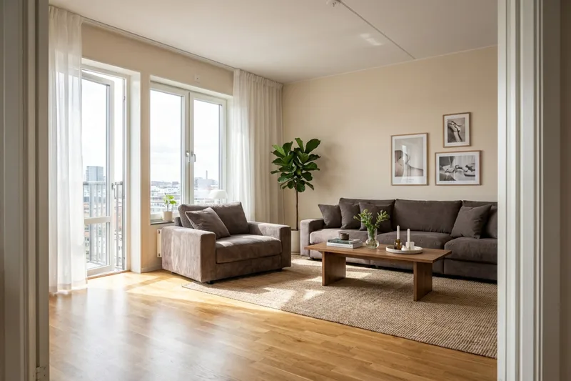 Valencia Soffgrupp Extra Djup 5-sits Soffa + Fåtölj - Brun - Möbler - Vardagsrum - Soffgrupper