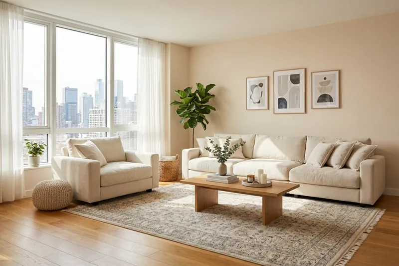 Valencia Soffgrupp Extra Djup 5-sits Soffa + Fåtölj i Chenille - Beige - Möbler - Vardagsrum - Soffgrupper