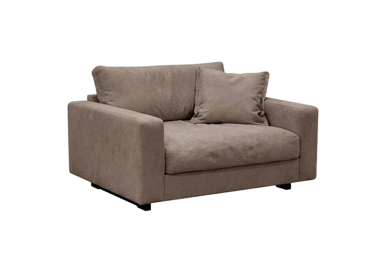 Valencia Soffgrupp Extra Djup 5-sits Soffa + Fåtölj i Chenille - Mörkbrun - Möbler - Vardagsrum - Soffgrupper