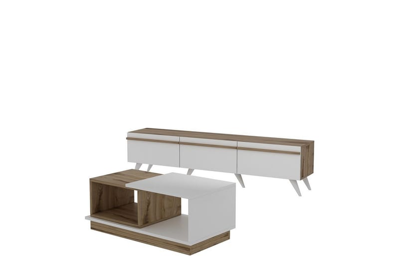 Valentina Möbelset För Vardagsrum - Vit/Blå - Möbler - Vardagsrum - Möbelset för vardagsrum