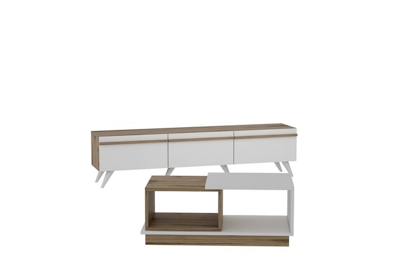 Valentina Möbelset För Vardagsrum - Vit/Blå - Möbler - Vardagsrum - Möbelset för vardagsrum