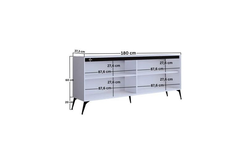 Adilen Konsollbord 180 cm - Vit - Möbler - Vardagsrum - Soffbord & vardagsrumsbord - Avlastningsbord & konsolbord