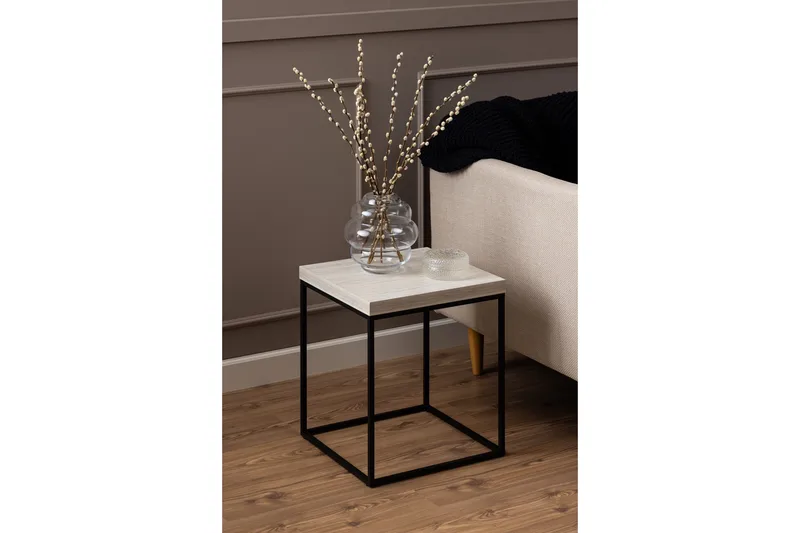 Adisan Soffbord 40x40 cm - Beige - Möbler - Vardagsrum - Soffbord & vardagsrumsbord - Soffbord