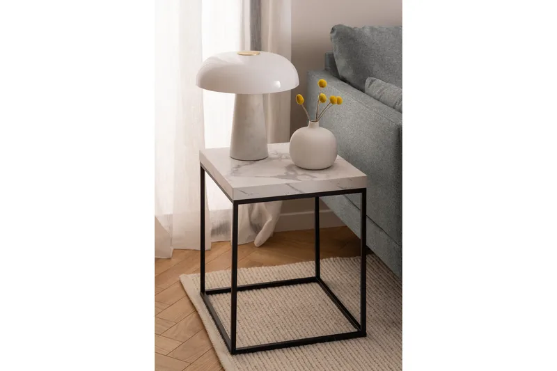 Adisan Soffbord 40x40 cm - Vit - Möbler - Vardagsrum - Soffbord & vardagsrumsbord - Soffbord