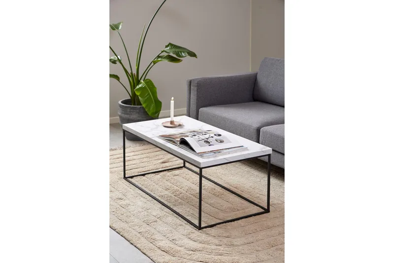 Adisan Soffbord 55 cm - Vit - Möbler - Vardagsrum - Soffbord & vardagsrumsbord - Soffbord