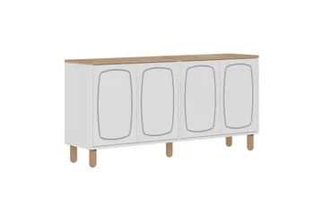 Adrin Konsollbord 150 cm - Ek/Vit - Möbler - Vardagsrum - Soffbord & vardagsrumsbord - Avlastningsbord & konsolbord